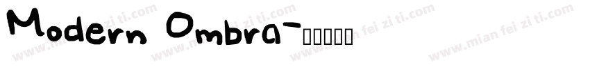 Modern Ombra字体转换